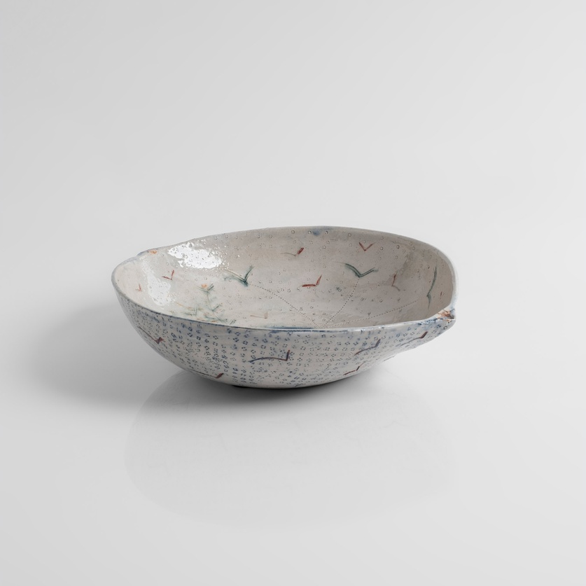 Ceramic Platter With Pointed Edges