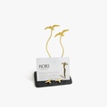 Business card holder with bronze birds