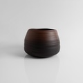 Ceramic bowl in dark brown