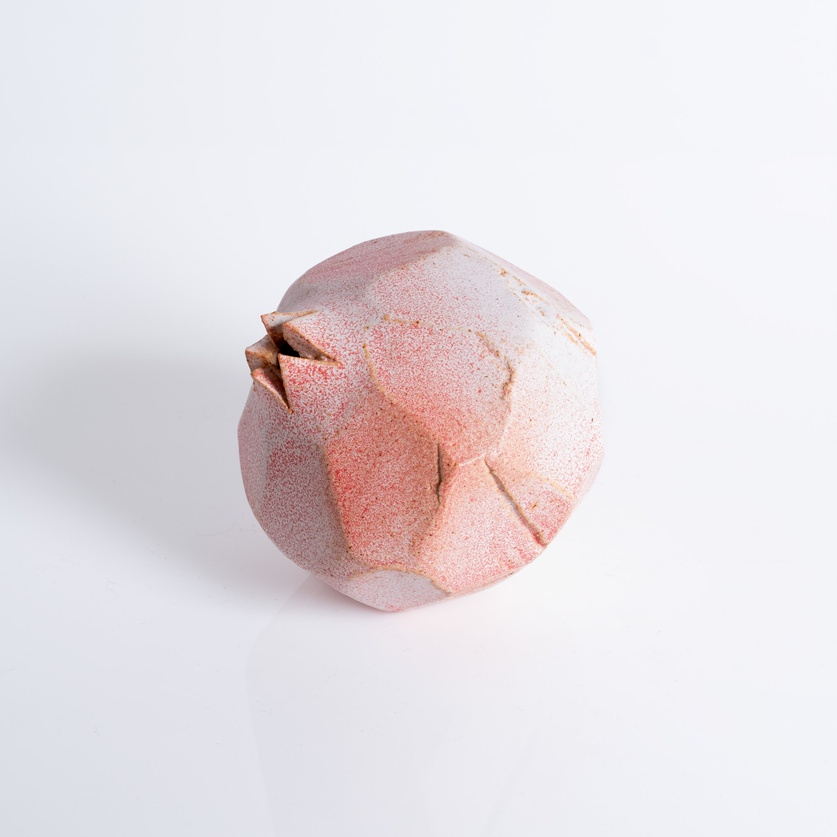 Pink faceted pomegranate