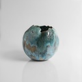 Striking Ceramic Teal-Green Form
