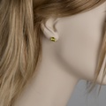 Elegant peridot & diamond earrings
